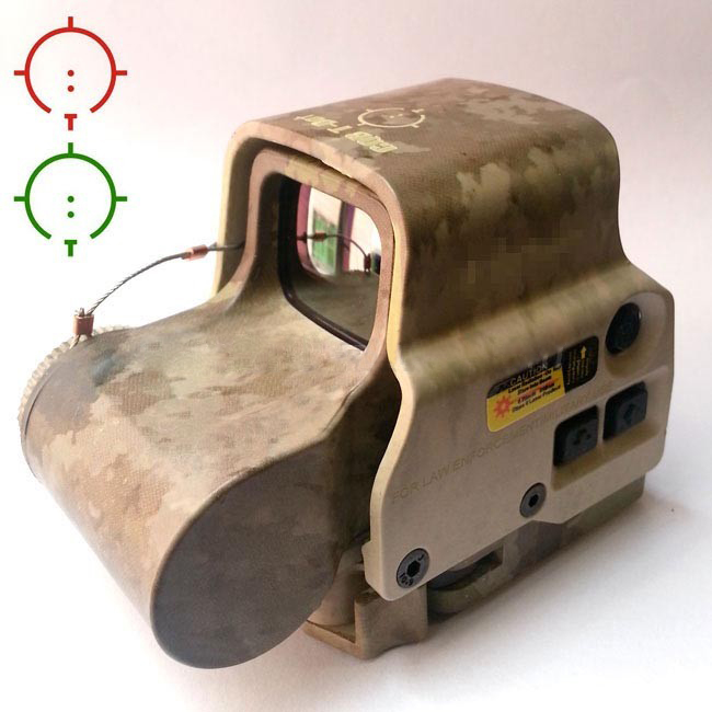 558 Style Red & Green CQB T-Dot Rifle Sight w/ QD mount